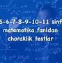 5 Sinf Matematika 1 Qism Javoblari 2022